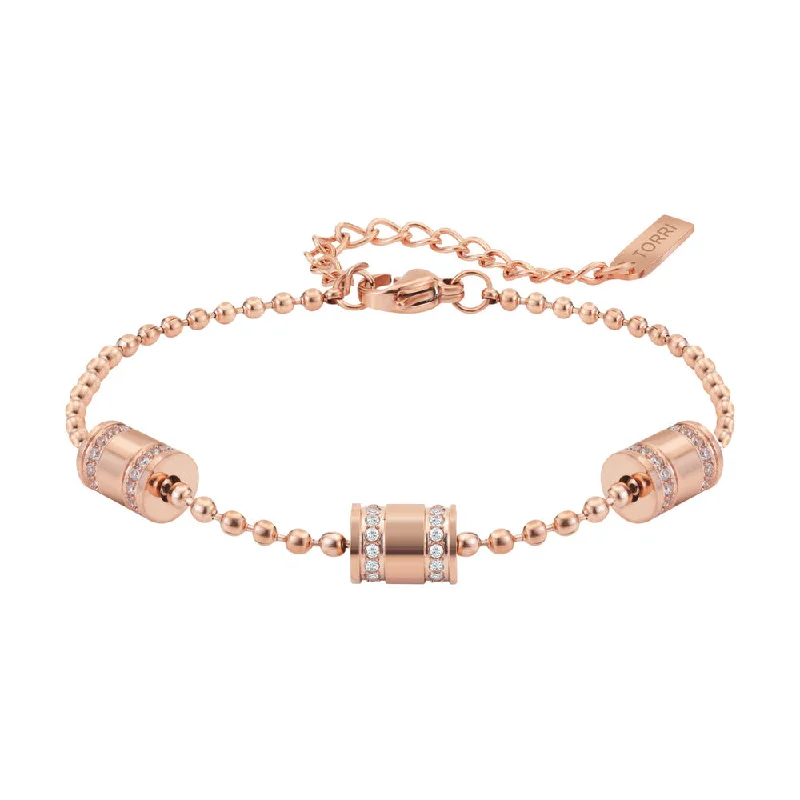 Ladies bracelets thin bands -Women Rose Gold Bracelet