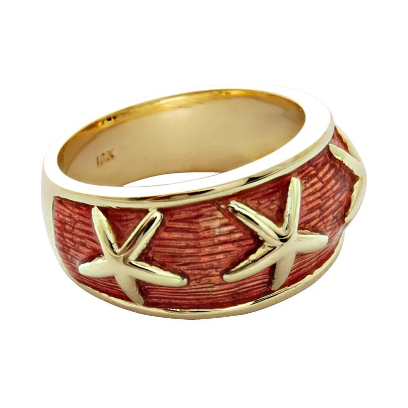 ladies-unique-platinum-rings-Ring-Plain Gold (Enamel)  (1627K)