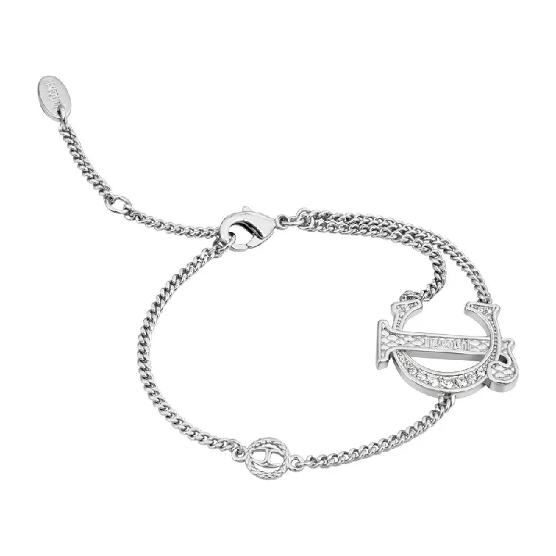 Ladies bracelets elegant cuffs -Women Forward Silver Bracelet