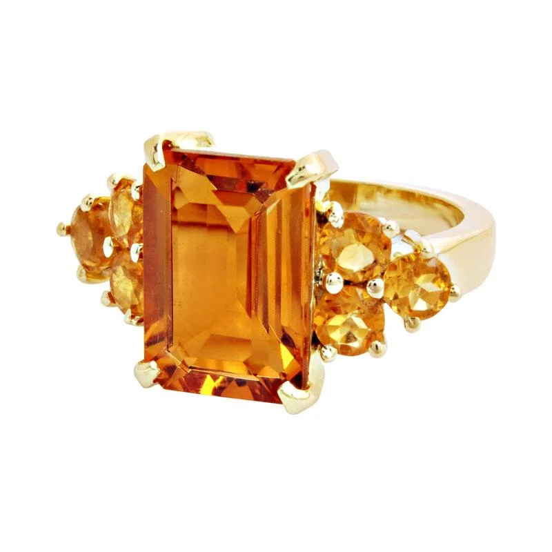 ladies-vintage-platinum-rings-Ring-Citrine  (1685D)