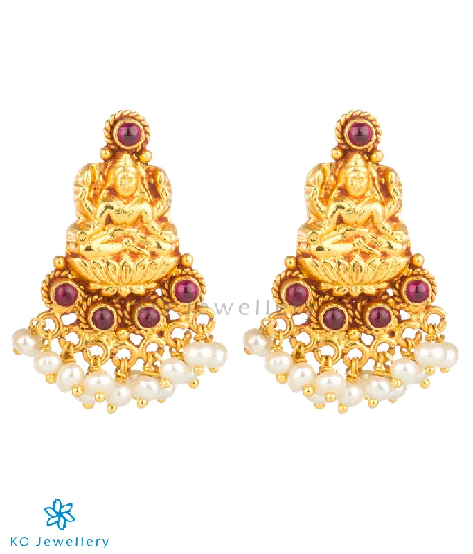 ladies-rose-gold-chandelier-earrings-The Paramaa Silver Laxmi Earrings