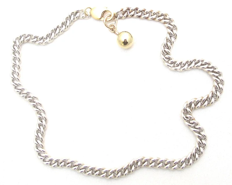 Ladies necklaces with rabbit pendants -Ball & Chain Necklace