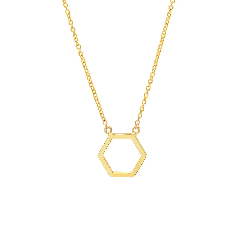 Ladies necklaces chic aesthetic -Geometric Gold Necklace