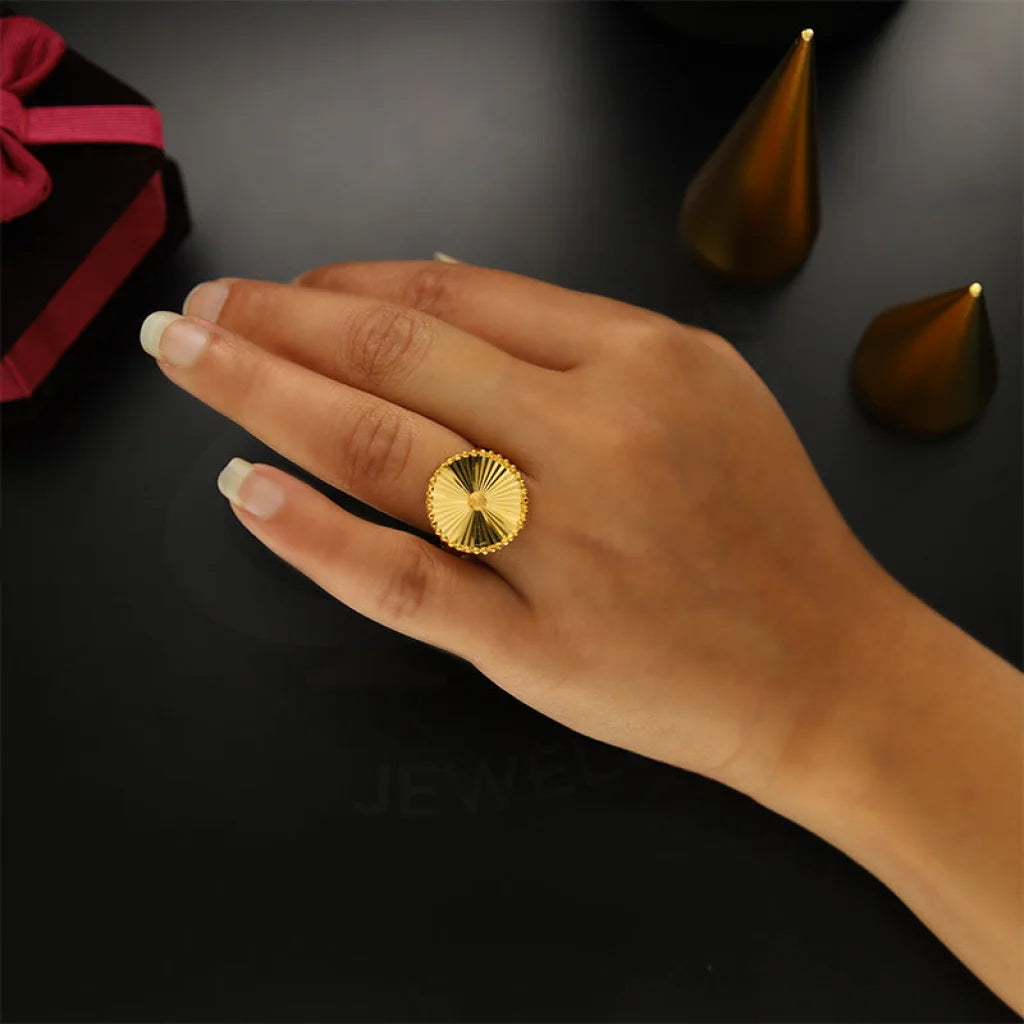 ladies-luxury-diamond-rings-Gold Sunbeam Ring 21KT - FKJRN21KM5154