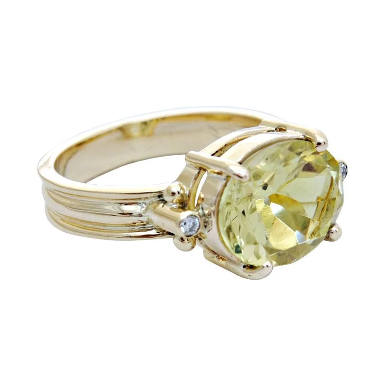 ladies-elegant-rings-Ring-Lemon Quartz and Diamond  (1749J)