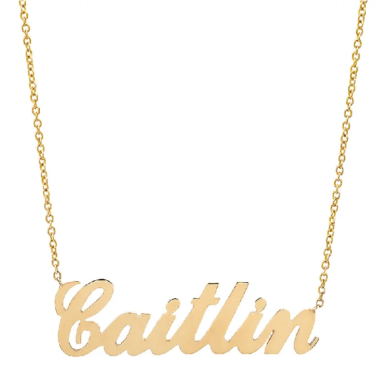 Ladies necklaces for free spirits -Custom name necklace 14k