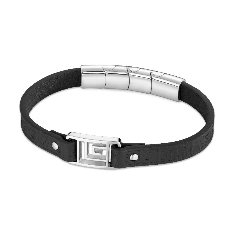 Ladies bracelets rhodium plated -Men Thibault Bracelet