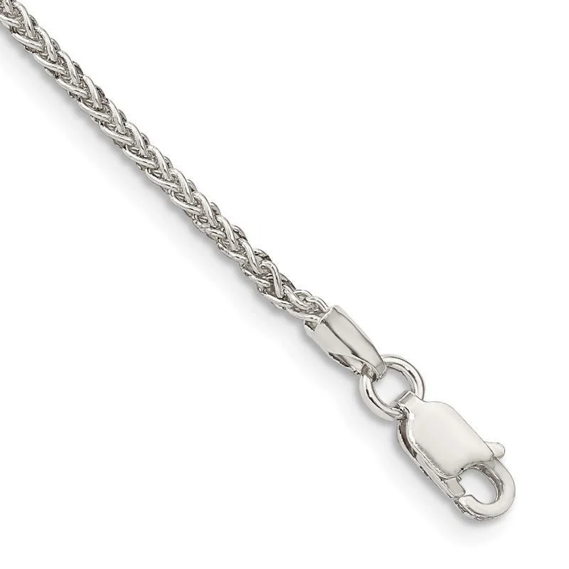 Ladies bracelets robust style -Sterling Silver 1.75mm Round Spiga Chain Bracelet