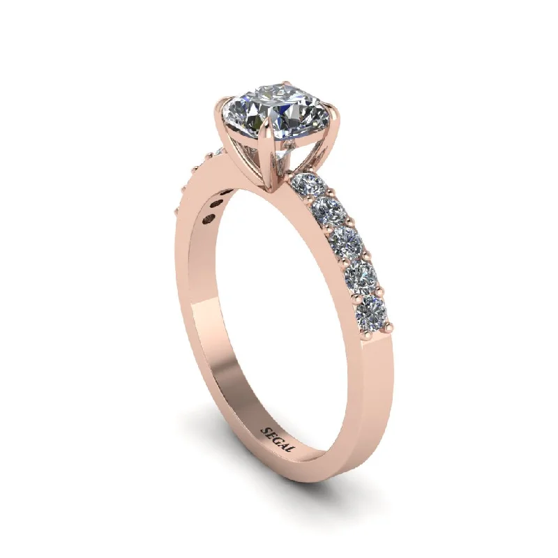 engagement-luxury-gold-ring-Cushion-Cut Diamond Classic Elegance Engagement Ring - Demi No. 2