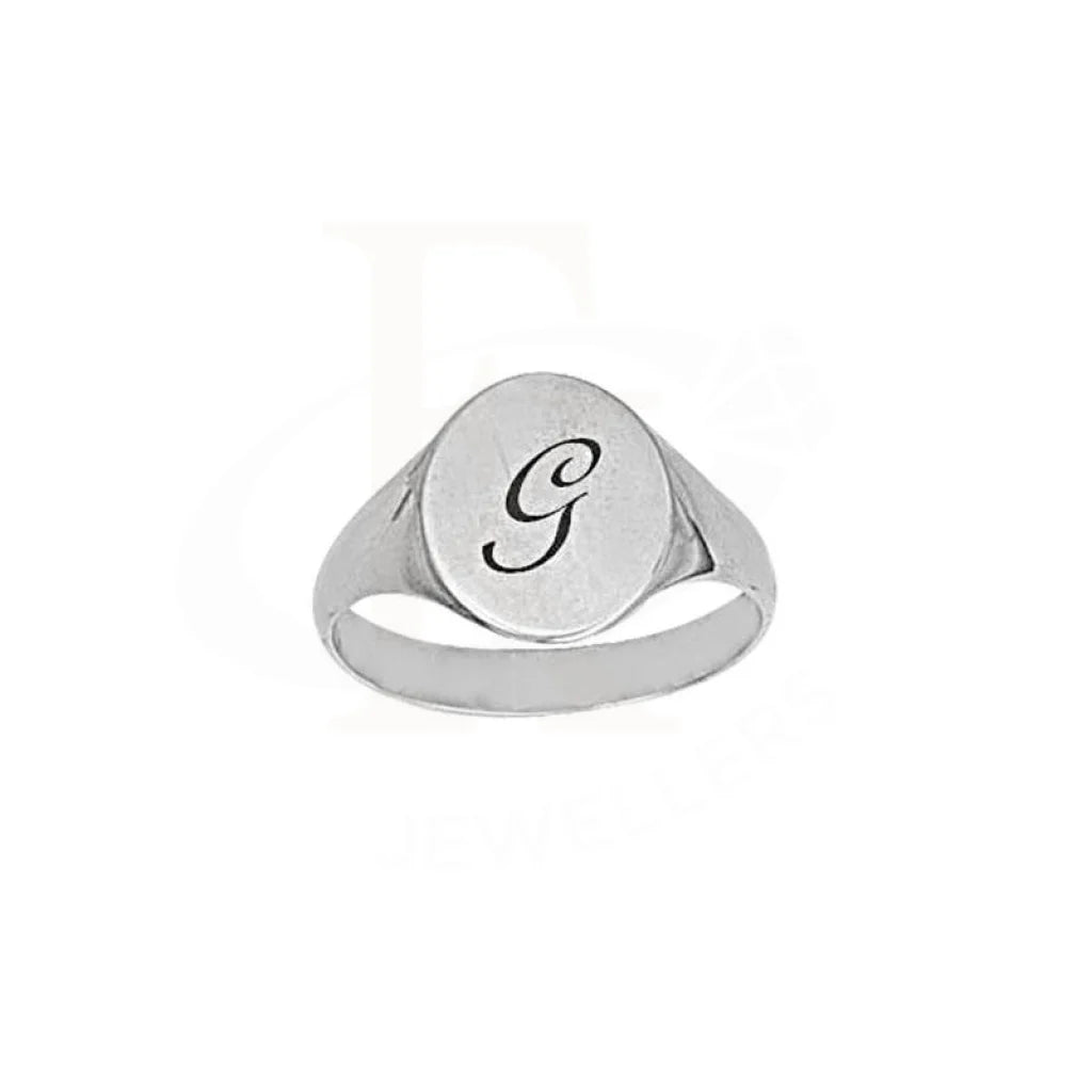 ladies-initial-gold-rings-Silver 925 Letter Engraved Ring - FKJRN2055