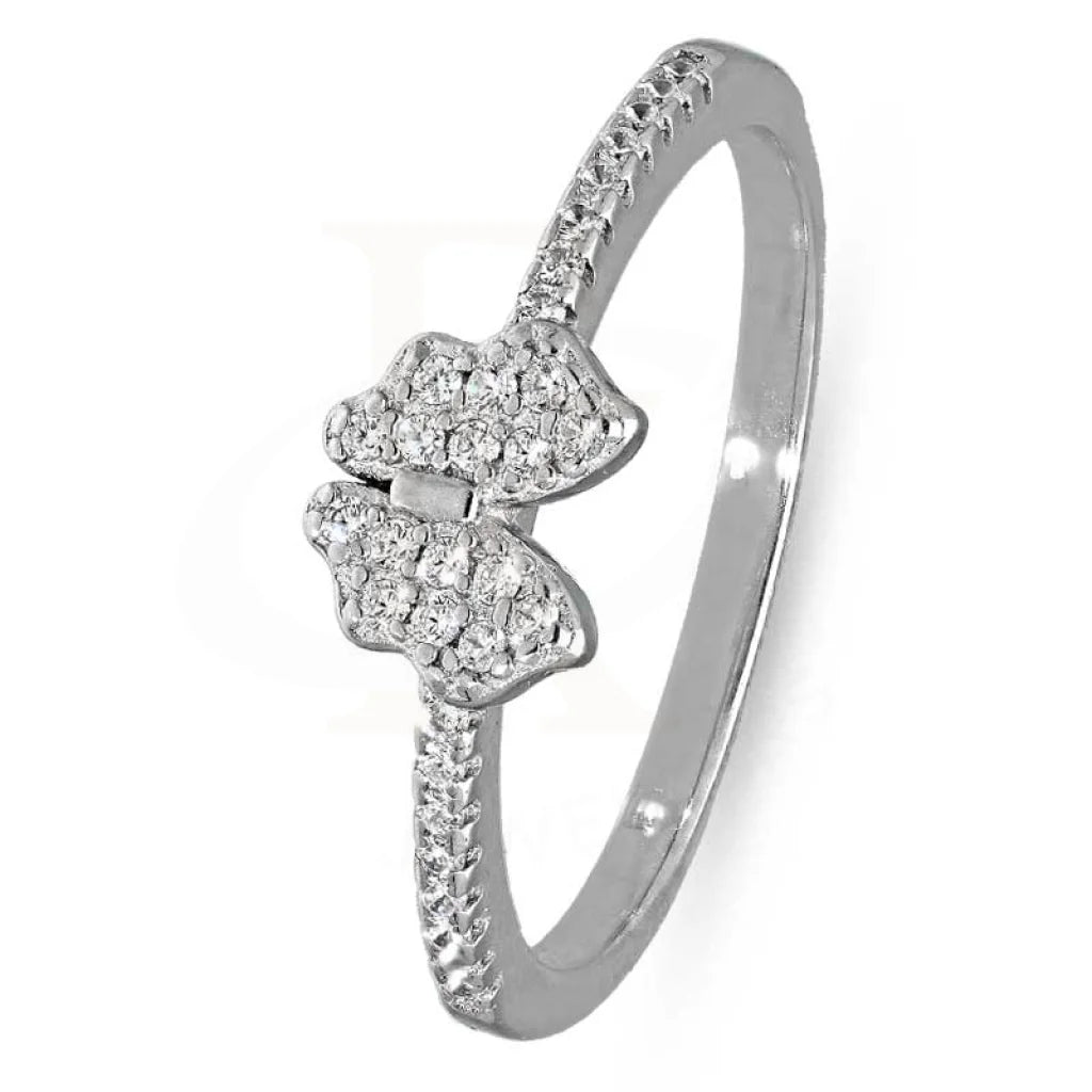 ladies-silver-classic-rings-Sterling Silver 925 Butterfly Ring - FKJRNSL2956