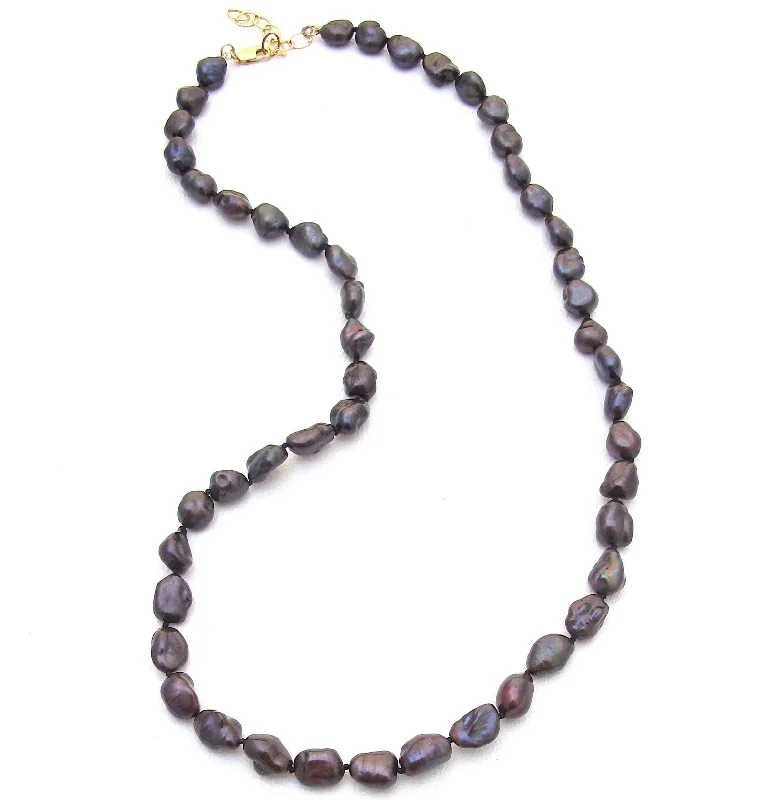 Ladies necklaces for dance parties -Keshi Pearl Necklace