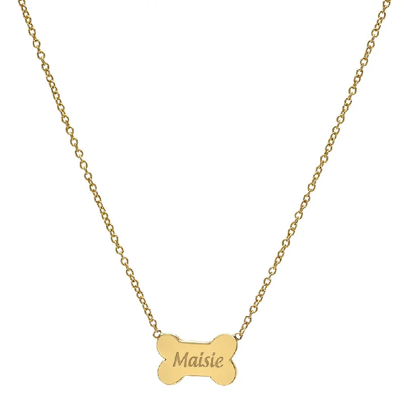 Ladies necklaces waterproof material -Custom Dog tag necklace