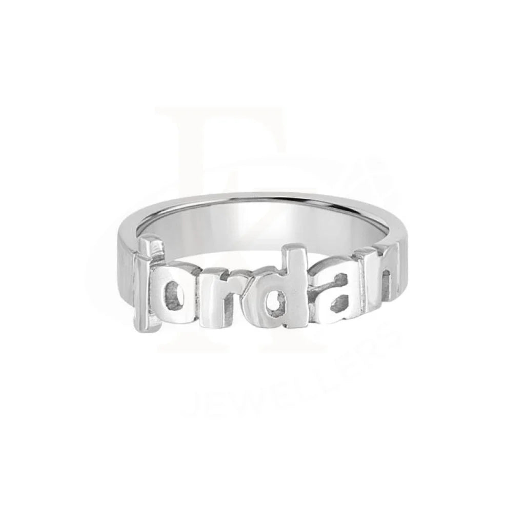 ladies-custom-emerald-rings-Silver 925 Name Ring - FKJRN2062