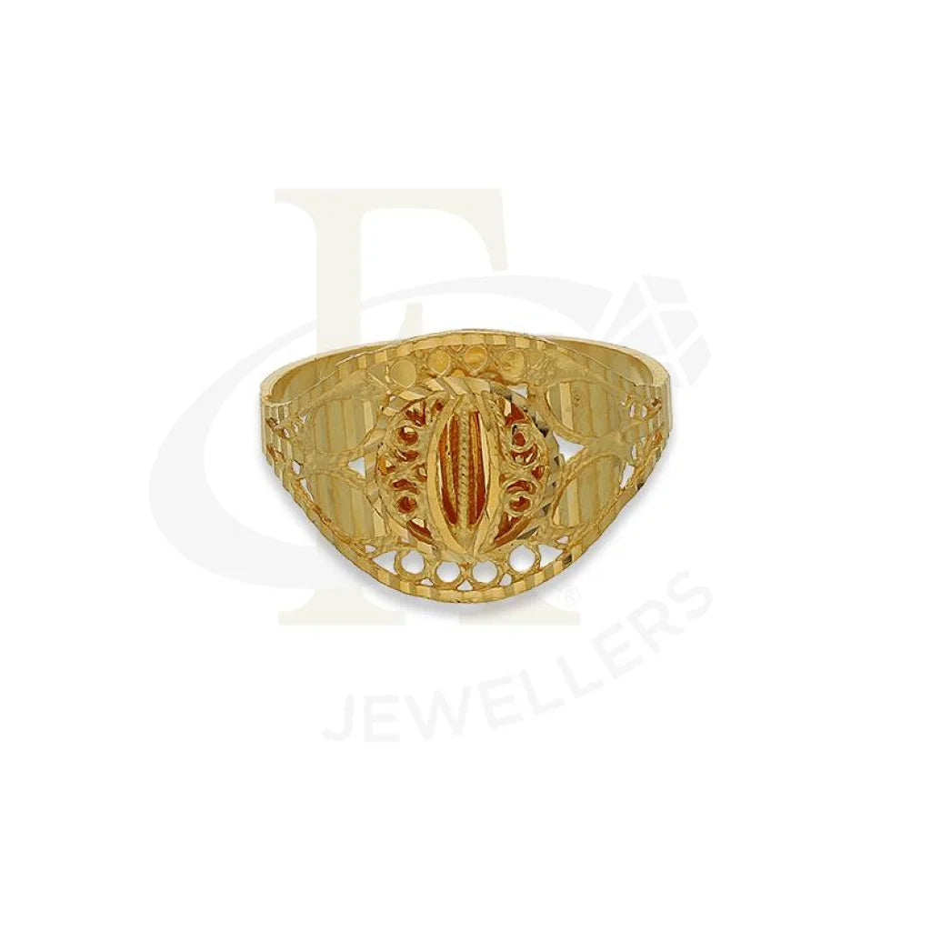 ladies-simple-diamond-rings-Gold Ring 21KT - FKJRN21K2648