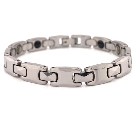 Ladies bracelets with tune charms -Tungsten Magnetic Bracelet / TNB0002