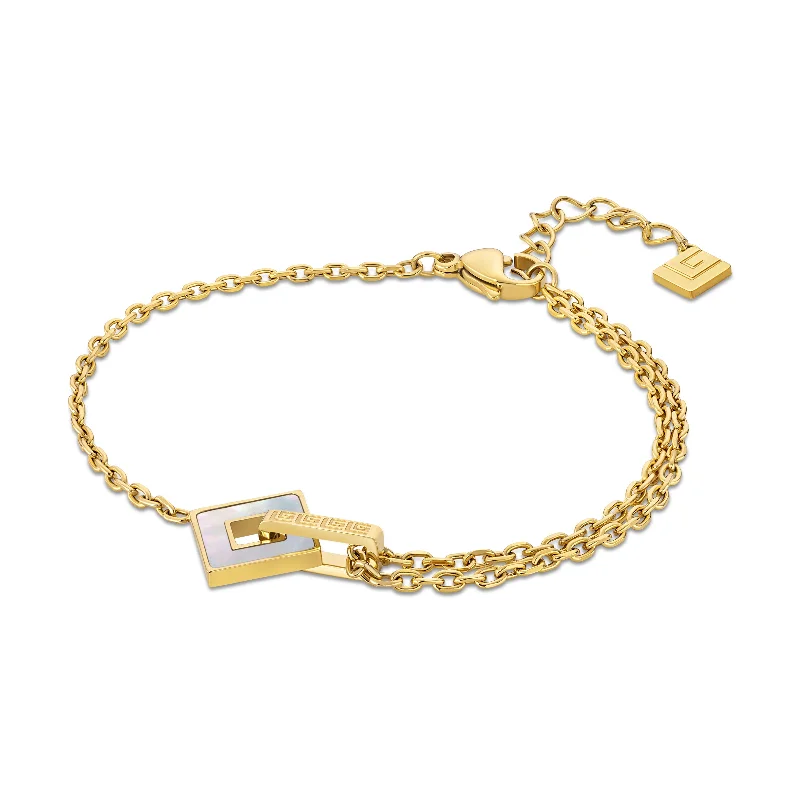 Ladies bracelets for romantic dinners -Women Coralie Yellow Gold Plated Bracelet