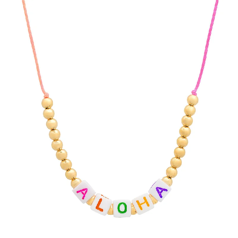 Ladies necklaces with engraving -Tie dye custom name necklaces