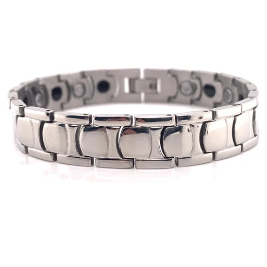 Ladies bracelets for lazy afternoons -Stainless Steel Magnetic Bracelet / MBS0011