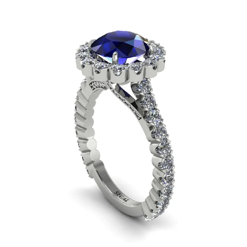 engagement-gold-solitaire-ring-Round Cut Sapphire Timeless Splendor Engagement Ring - Jazlyn No. 15