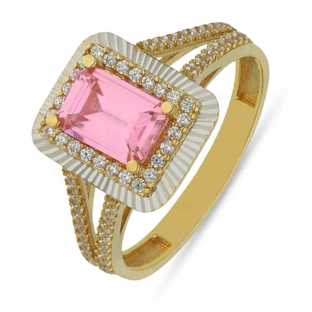 ladies-gold-modern-rings-Gold Solitaire Ring 18KT - FKJRN18K3850