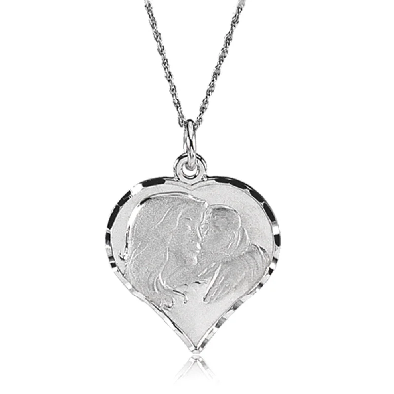 Ladies necklaces delicate chains -My Beautiful Child Necklace in 14k White Gold