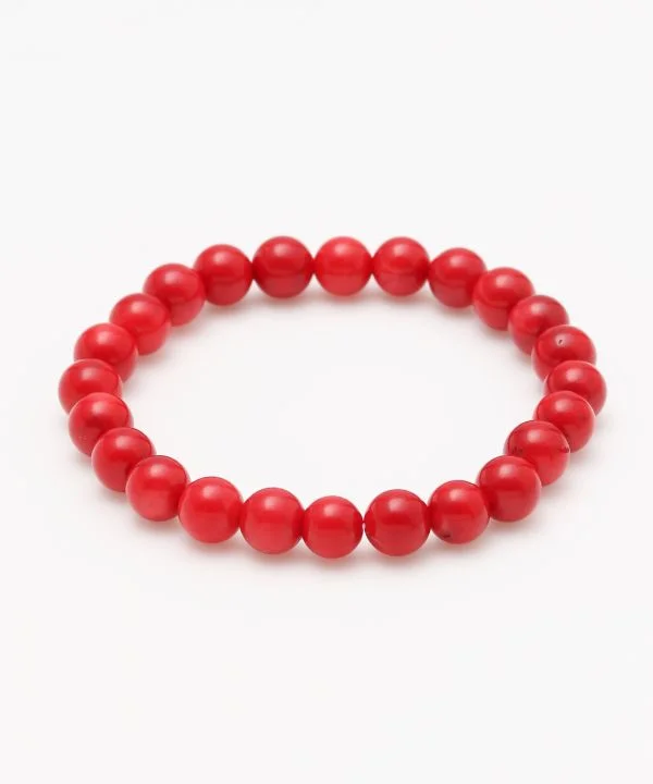 Ladies bracelets cool strands -8mm Red Coral Bracelet