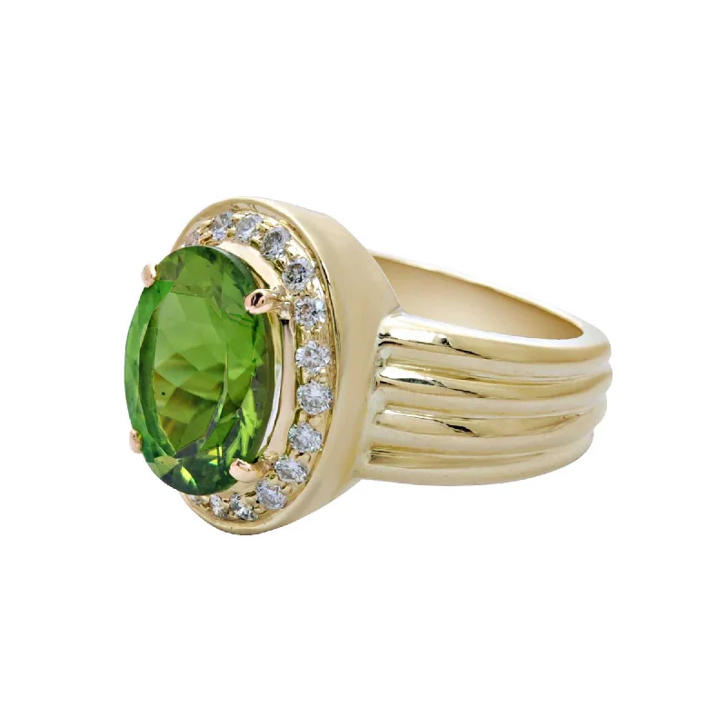 ladies-custom-silver-rings-Ring-Peridot and Diamond  (1699L)