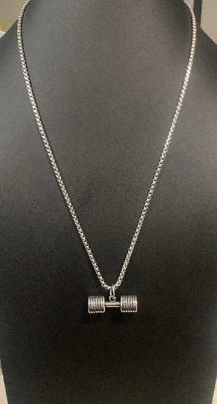 Ladies necklaces for engineers -Dumbbell Necklace (7 plate)