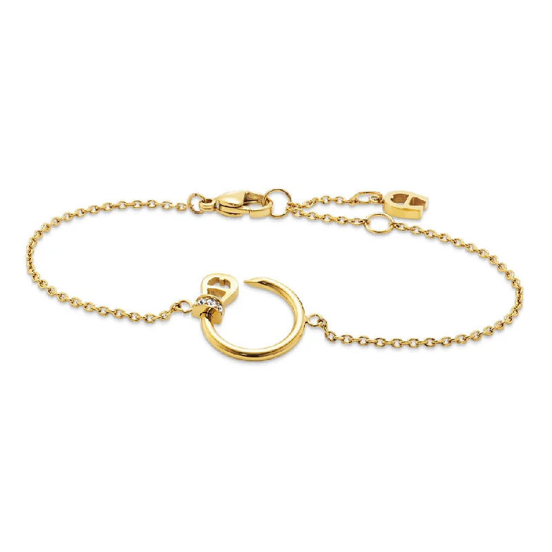 Ladies bracelets gritty texture -Women Gold Bracelet