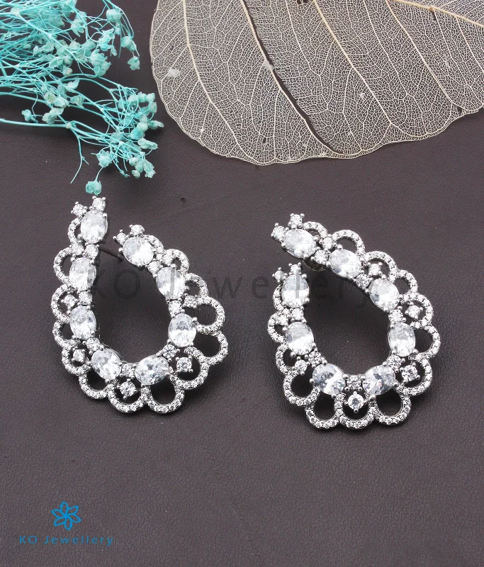 ladies-bridal-silver-earrings-The Ariana Silver Earrings