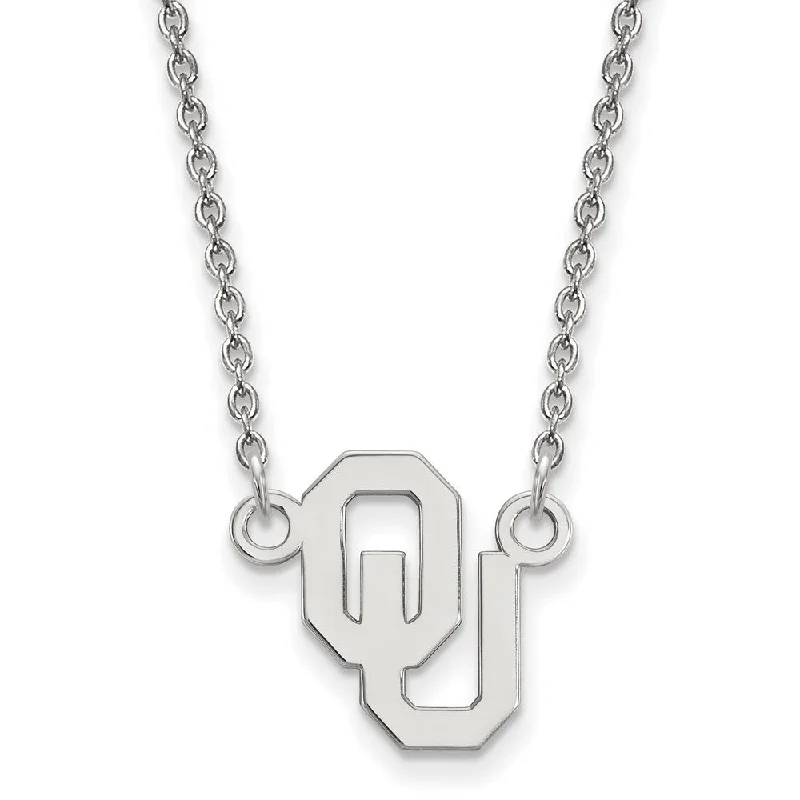 Ladies necklaces stylish chains -Sterling Silver Oklahoma Small Pendant Necklace