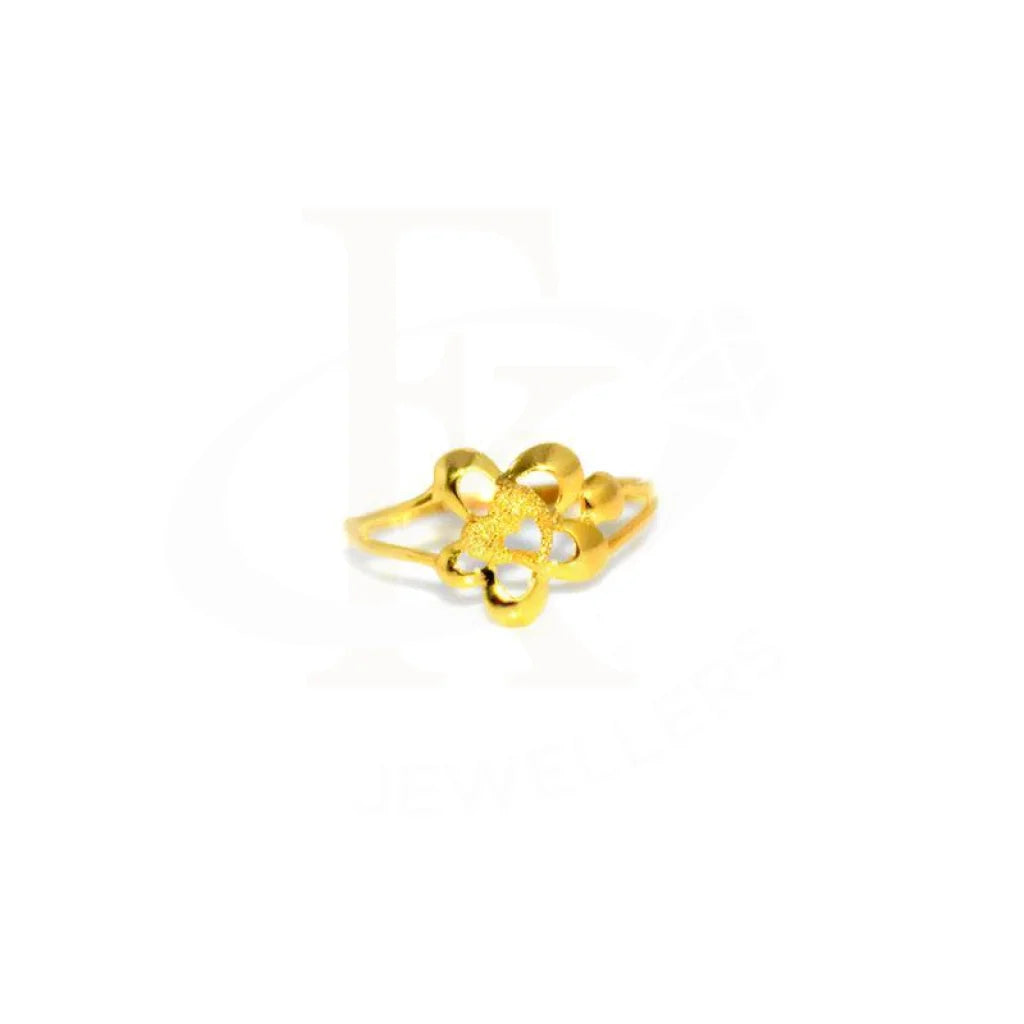 ladies-simple-gold-rings-Gold Ring 18KT - FKJRN1316