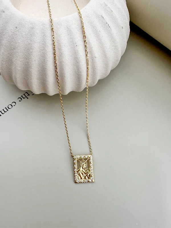 Ladies necklaces for nurses -Velani Jewelry Madonna and Child Necklace with Cubic Zirconias