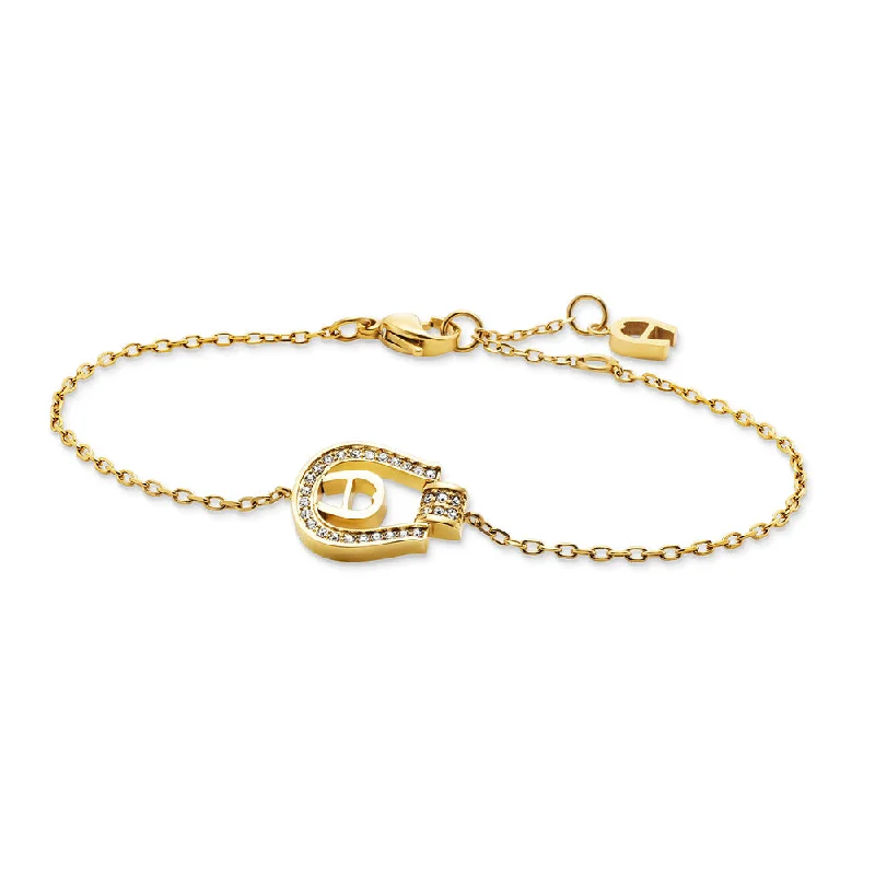 Ladies bracelets with hope charms -Women Gold Bracelet