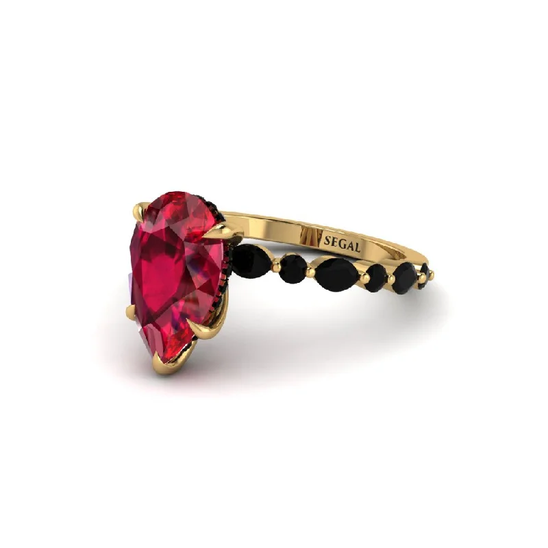 engagement-radiant-cut-sapphire-ring-Pear-Cut Ruby Halo Engagement Ring - Nylah No. 40