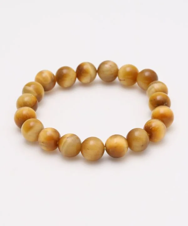 Ladies bracelets vintage bands -3A Grade 10mm Golden Tiger Eye Bracelet