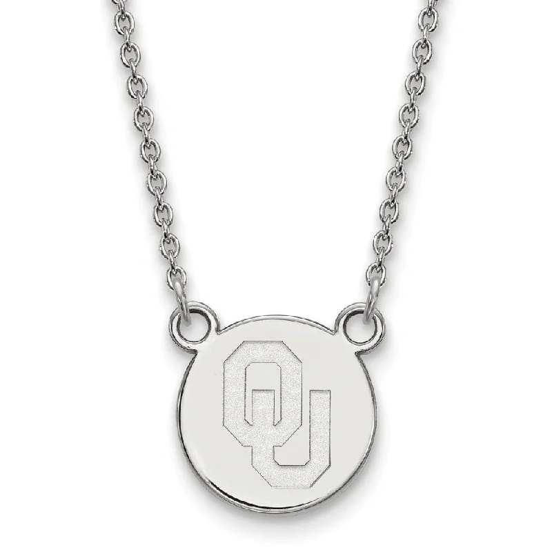 Ladies necklaces unique strands -Sterling Silver Oklahoma Small Disc Necklace