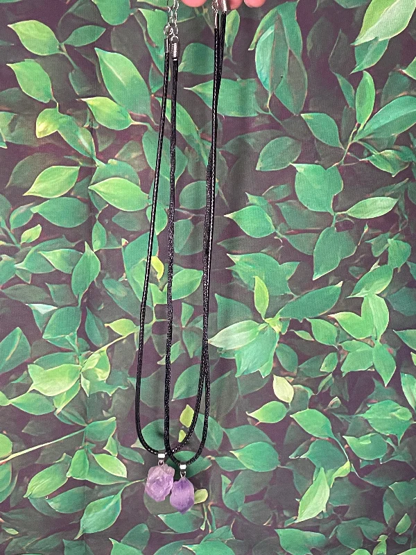 Ladies necklaces for entrepreneurs -Purple stone necklaces