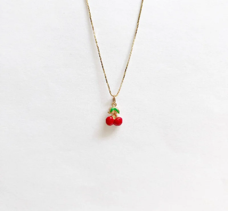 Ladies necklaces modern designs -Cherry bomb necklace