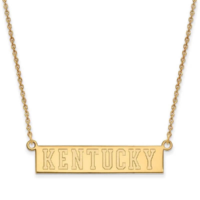 Ladies necklaces for adventurers -14k Yellow Gold U of Kentucky Small Pendant Necklace