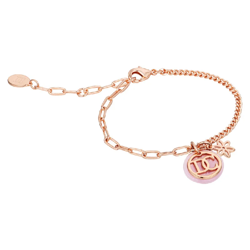 Ladies bracelets with horn charms -Women Ottavia Rose Gold Bracelet