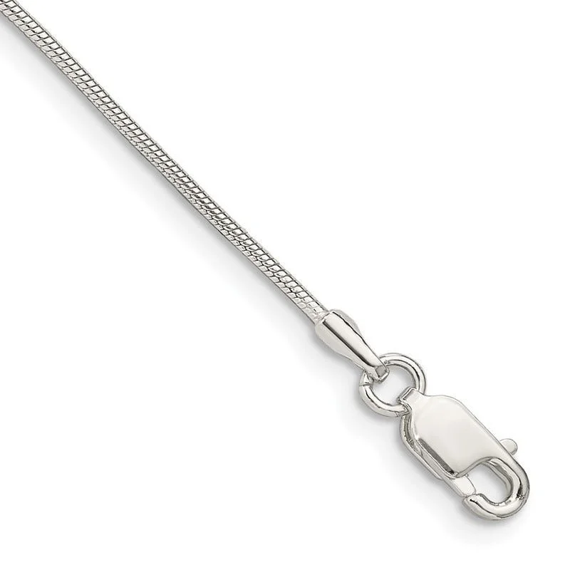 Ladies bracelets for illustrators -Sterling Silver 1mm Snake Chain Bracelet