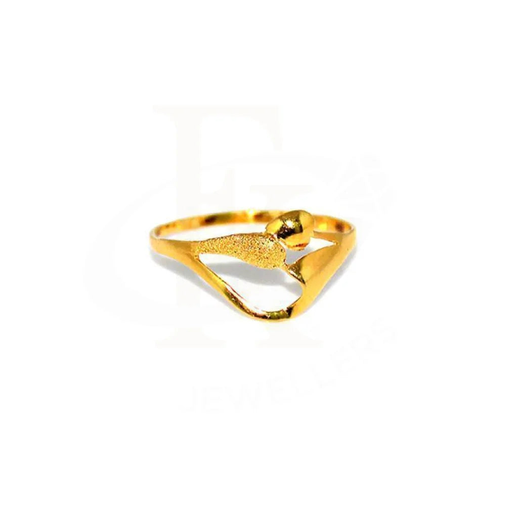 ladies-heart-platinum-rings-Gold Ring 18KT - FKJRN1310