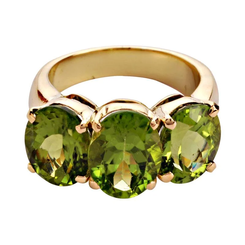 ladies-white-gold-vintage-rings-Ring-Peridot  (1130E)