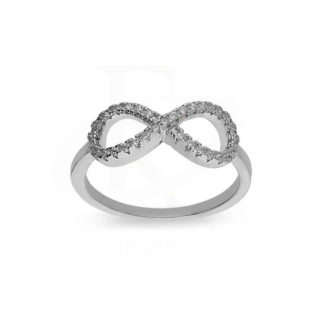 ladies-wedding-silver-rings-Sterling Silver 925 Infinity Ring - FKJRNSL3688