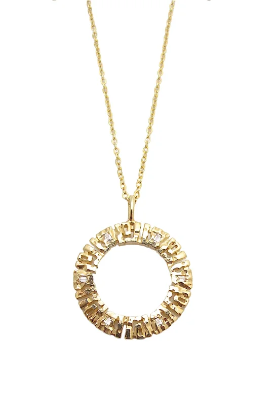 Ladies necklaces for charity events -Lucca Medallion Necklace