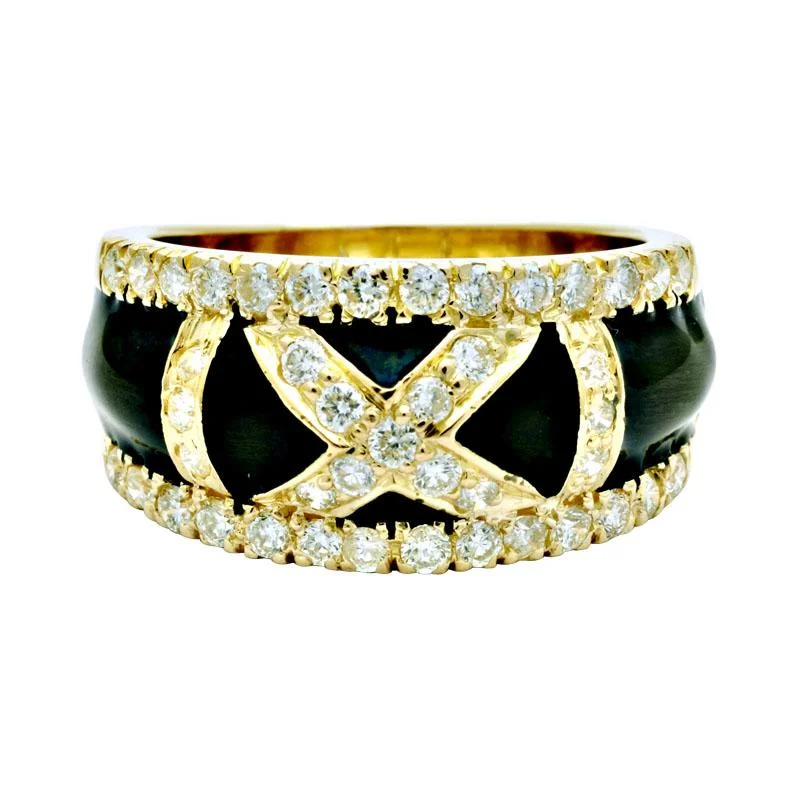 ladies-birthstone-gold-rings-Ring -Diamond (Enamel)  (2056M)