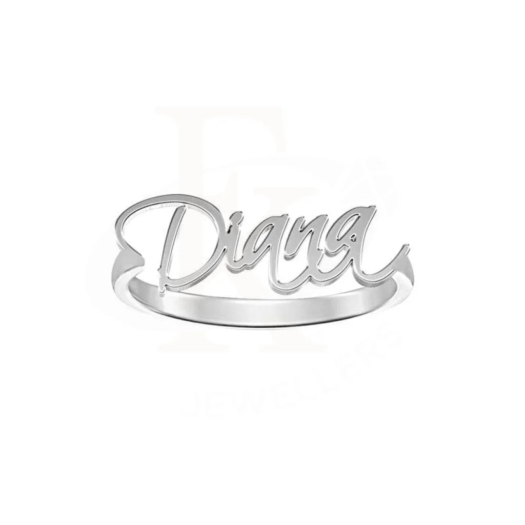 ladies-luxury-platinum-rings-Silver 925 Name Ring - FKJRN2061